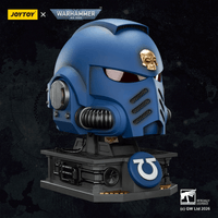 Ultramarines Captain MkX Helmet & Display Stand 11