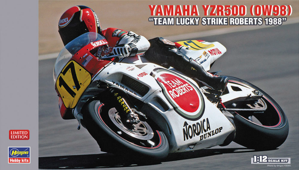 1/12 YAMAHA YZR500 (0W98) "TEAM LUCKY STRIKE ROBERTS 1988"