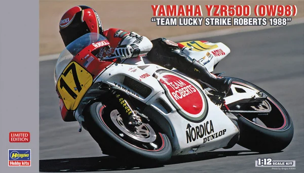 Hasegawa 1/12 YAMAHA YZR500 (0W98) "TEAM LUCKY STRIKE ROBERTS 1988" - Scale Kits