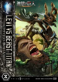 Prime 1 Studio Ultimate Premium Masterline  TV animation Attack On Titan  Levi versus Beast Titan - Attack on Titan - photo 57