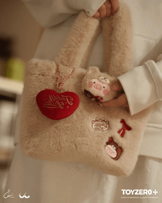 TOYZEROPLUS LuLu the Piggy - Teddy LuLu Plush Tote Bag - LuLu The Piggy