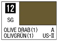 GSI Creos Mr. Color 12 - Olive Drab (1) (Semi-Gloss/Aircraft) - Paints - photo 1