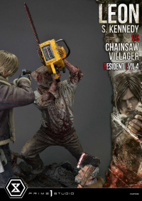 Ultimate Premium Masterline Resident Evil 4 Leon S. Kennedy versus Chainsaw Villager Bonus Version 17
