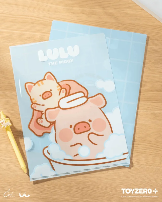 TOYZEROPLUS LuLu the Piggy Generic – A4 File (Bathing ver.) - LuLu The Piggy