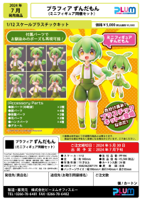 Plafia Zundamon mini figure set 15