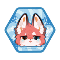 FLUFFY LAND Pinback Button Crying(re-run) 1
