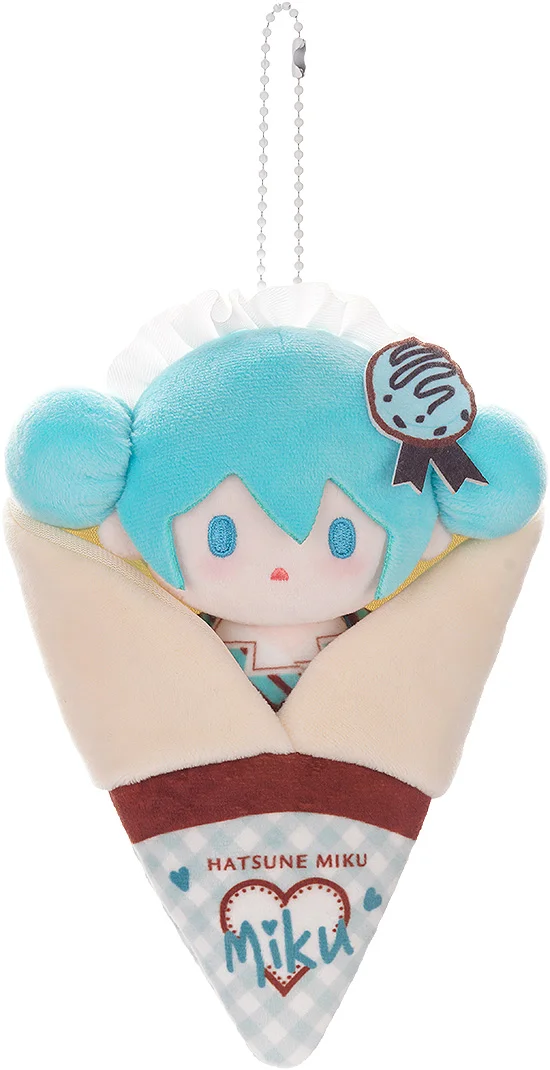 GOOD SMILE COMPANY Character Vocal Series 01: Hatsune Miku Crêpe Mascot Keychain A - Hatsune Miku