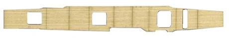 Fujimi [TOKU-50 EX-2] 1/700 Wood Deck Seal for IJN Aircraft Carrier Zuikaku (w/Ship Name Plate) - Kit Accessories