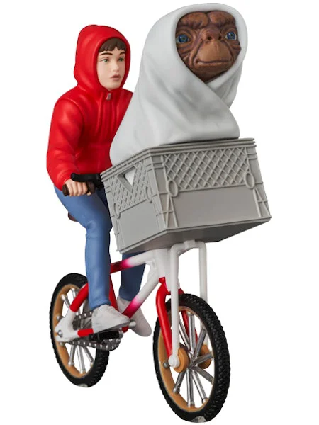 MEDICOM TOY UDF E.T. & ELLIOTT w/ BICYCLE - E.T. the Extra-Terrestrial
