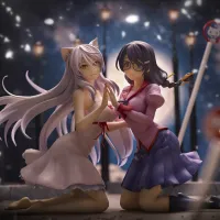 Union Creative "Nekomonogatari" Tsubasa Hanekawa Set of 2 Complete Figure - Monogatari Series - photo 2