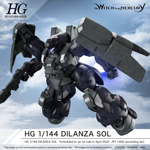 BANDAI HOBBY HG 1/144 DILANZA SOL - Mobile Suit Gundam: The Witch from Mercury