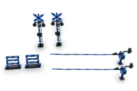 Railway Crossing（Blue×Black) 1