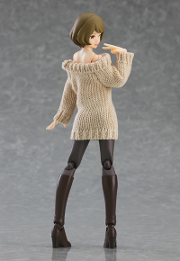 figma Styles Off-the-Shoulder Sweater Dress (Beige) 5