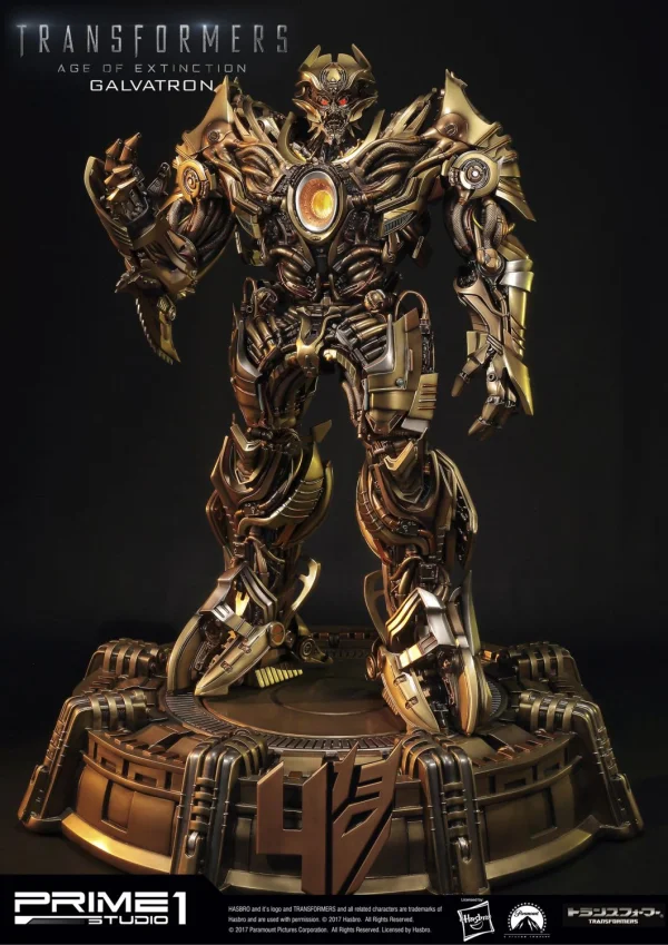 Prime 1 Studio Museum Masterline Transformers: Age of Extinction (Film) Galvatron Gold Version - Transformers