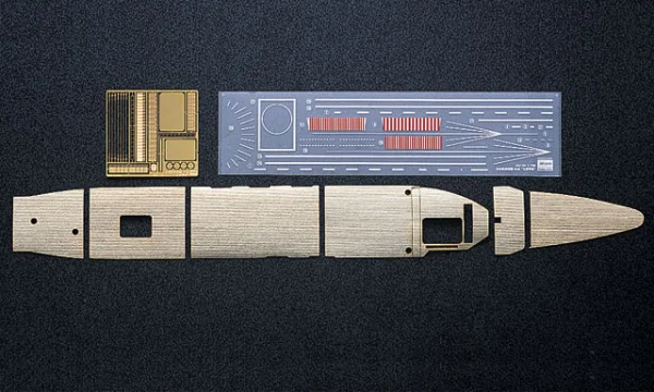 Hasegawa [QG24] 1:700 WOODEN DECK FOR CARRIER AKAGI THREE FLIGHT DECK - Kit Accessories