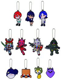 Gundam GQuuuuuuX Rubber Charm (Box of 11) "Mobile Suit Gundam GQuuuuuuX", Ichibansho Zakka 1