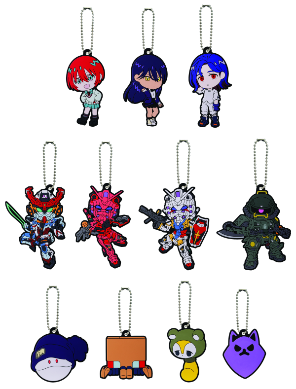 Gundam GQuuuuuuX Rubber Charm (Box of 11) "Mobile Suit Gundam GQuuuuuuX", Ichibansho Zakka