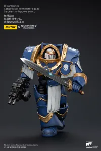 JOYTOY Ultramarines Cataphractii Terminator Squad Sergeant with Power Sword - Warhammer 40K - photo 8