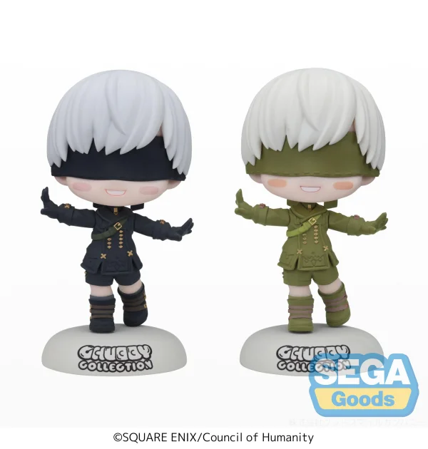 SEGA CHUBBY COLLECTION TV Anime "NieR:Automata Ver1.1a" Petit Figure "9S" (EX) [Pack of; 15 Normal, 13 Sepia] - NieR:Automata