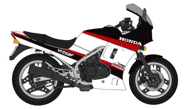 1/12  Honda VT250F (MC08) INTEGRA (1985) "WING SPECIAL EDITION"