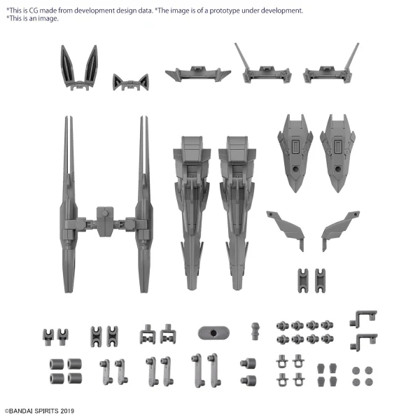 BANDAI HOBBY 30MM 1/144 OPTION PARTS SET 13  (LEG BOOSTER UNIT / WIRELESS WEAPON PACK) - 30 Minutes Missions (30MM)