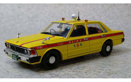 DIECAST MODEL CAR: 1/43 430 CEDRIC 4Dr SEDAN 200STANDARD EARLY Ver. DAIWA TAXI