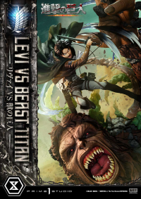 Ultimate Premium Masterline  TV animation Attack On Titan  Levi versus Beast Titan Bonus Version 45
