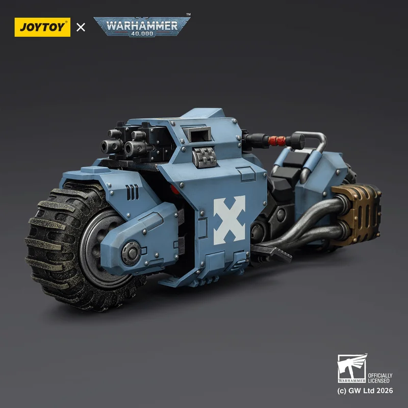 JOYTOY Space Wolves Raider-pattern Combat Bike with twin-linked bolt rifles - Warhammer 40K