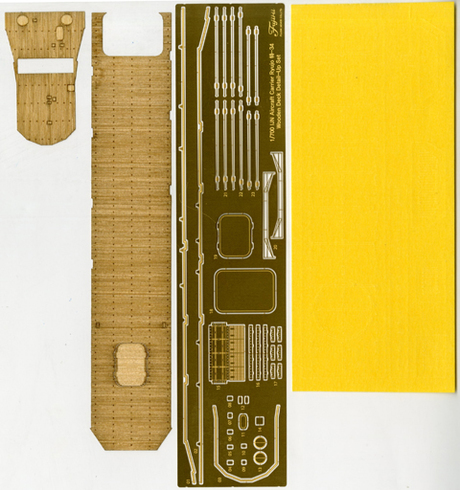 [G-up No128] 1/700 Genuine Wood Deck Seal for IJN Aircraft Carrier Ryujo After Second Upgrade