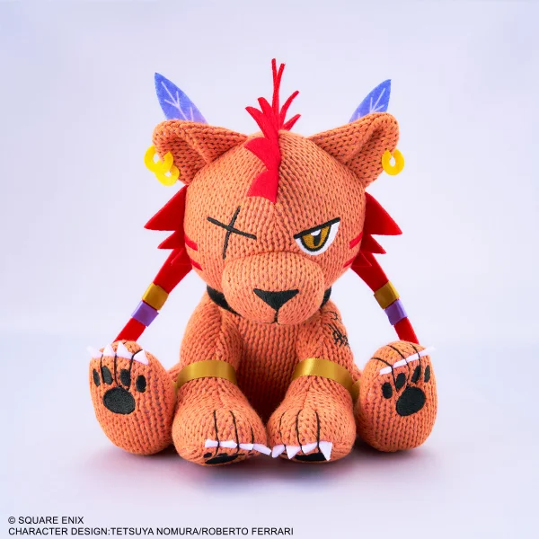 SQUARE ENIX FINAL FANTASY VII REMAKE KNITTED PLUSH - RED XIII - Final Fantasy VII