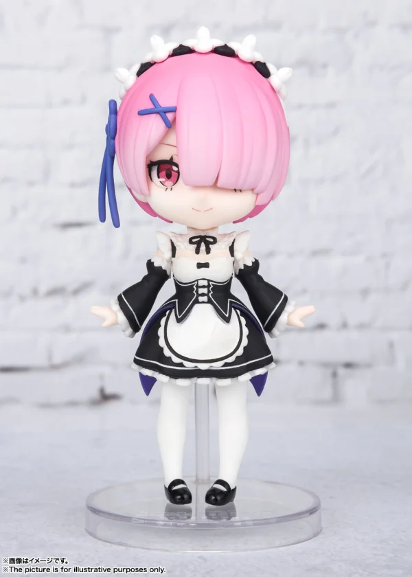 TAMASHII NATIONS Ram "Re:Zero -Starting Life in Another World 2nd Season", Bandai Spirits Figuarts Mini - Re:ZERO -Starting Life in Another World-