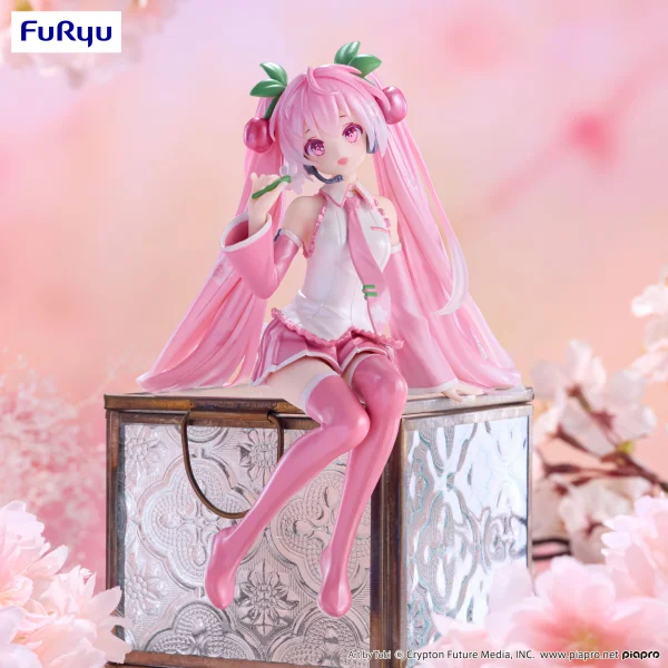 FuRyu Hatsune Miku　Noodle Stopper Figure -Sakura Miku 2024 Pearl Color ver.- - Hatsune Miku