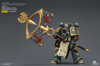 Sons of Horus Maloghurst the Twisted, the Warmaster's Equerry with Legion Standard and Banestrike Bolter 20