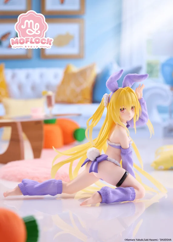 TAITO To Love-Ru Darkness MOFLOCK Figure - Golden Darkness (Fluffy Bunny Ver.) - To LOVE-Ru