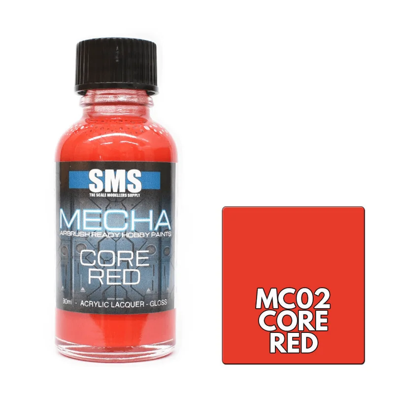 The Scale Modellers Supply (SMS) Mecha Colour CORE RED 30ml - Paints