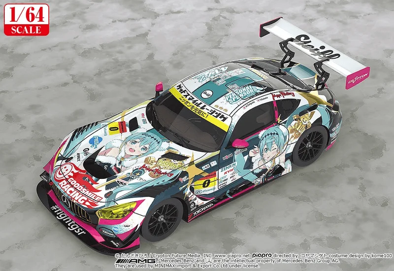 GoodSmile Racing 1/64 Scale Good Smile Hatsune Miku AMG 2018 SUPER GT Ver. - Hatsune Miku