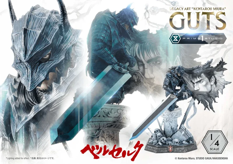 Prime 1 Studio Legacy Art "Kentarou Miura" Berserk Guts 1/4 Scale - Berserk
