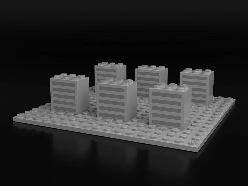 GOOD SMILE COMPANY BRICKROID Building A + Base Set - Figure Accessories