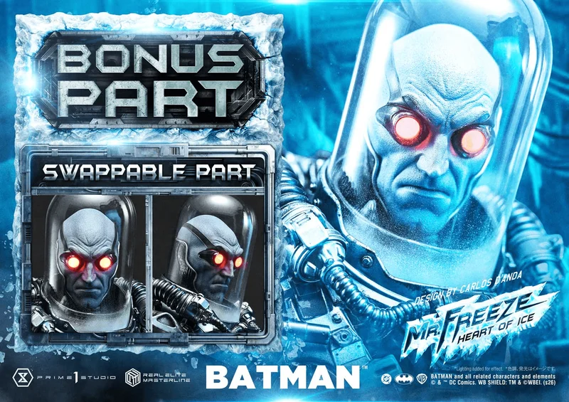 Prime 1 Studio Real Elite Masterline Batman (Comics) Mr. Freeze Heart of Ice (Design by Carlos D'Anda) DX Bonus Version - DC Comics
