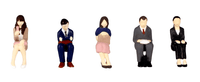1/80 Scale super minifigure series3 That Day's Office Worker Set 2