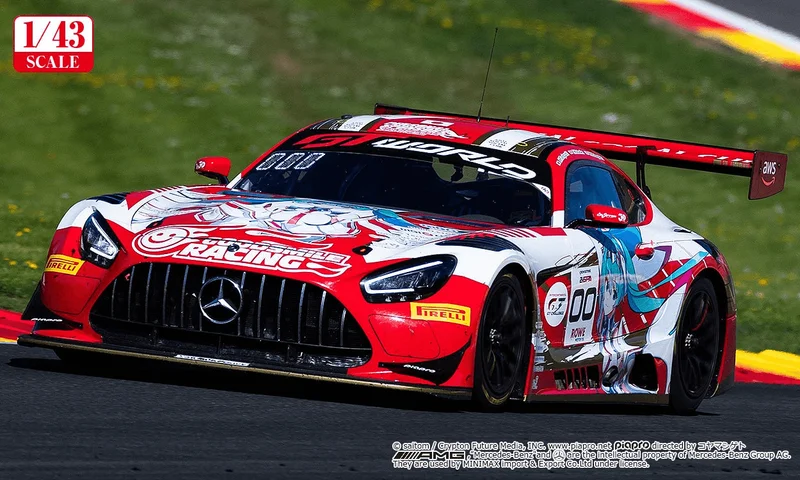 GoodSmile Racing 1/43 Good Smile Hatsune Miku: AMG 2025 Spa 24H Ver. - Hatsune Miku GT Project