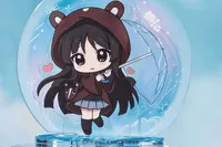 GoodSmile Moment K-ON! Fluffy Rain Series Acrylic Stand Mio Akiyama - K-ON! - photo 1