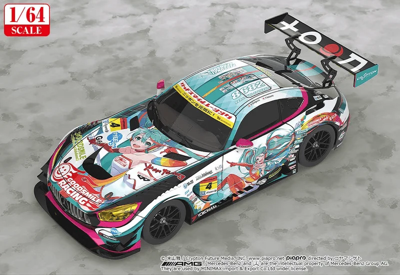 1/64 Scale Good Smile Hatsune Miku AMG 2016 SUPER GT Ver.