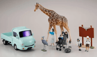 [KAIYODO] [UNPAINTED] ARTPLA tourists and giraffe set 3