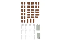 PLUM PMOA Semi-cross seat interior set A (brown) - Scale Kits - photo 1