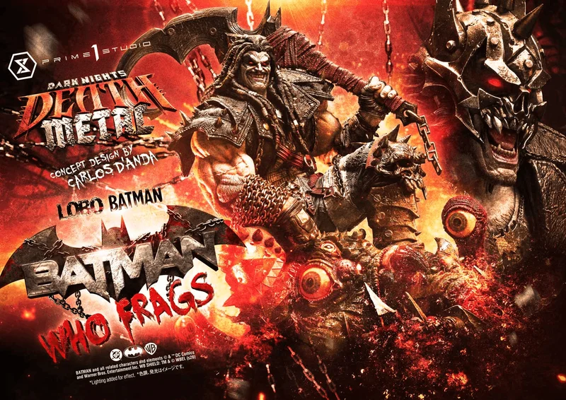 Prime 1 Studio Museum Masterline Dark Nights: Death Metal (Comics) Lobo Batman: Batman Who Frags (Concept design by Carlos D'Anda) - DC Comics