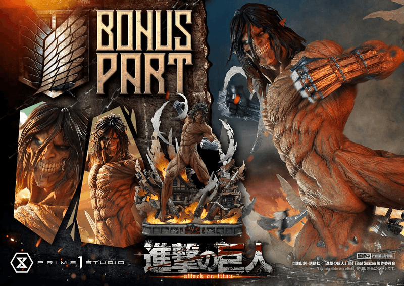 Ultimate Diorama Masterline TV animation Attack on Titan Eren Yeager Attack Titan Bonus Version  			