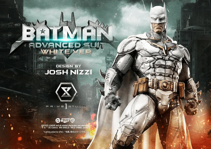 Prime 1 Studio Ultimate Museum Masterline Justice League (Comics) Batman Advanced Suit White Ver. (Design By Josh Nizzi) - DC Comics