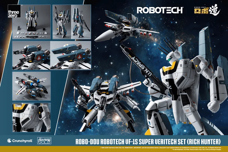 threezero ROBO-DOU ROBOTECH VF‐1S Super Veritech Set (RICK HUNTER) - ROBOTECH