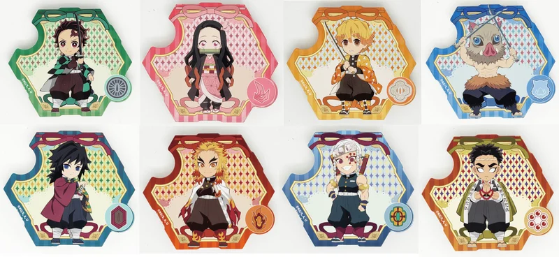 PUREMIND Demon Slayer - Retro Poster Refrigerator Magnet - Demon Slayer: Kimetsu no Yaiba